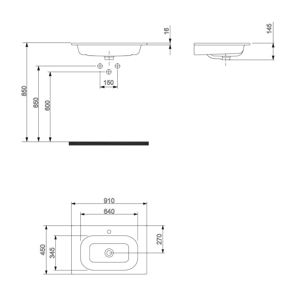 Picture of IBIZA 91 SINK